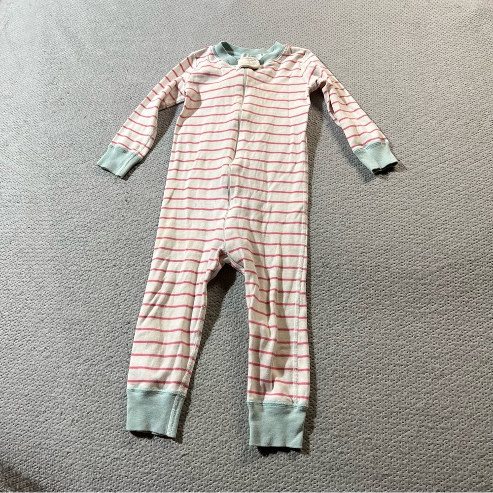 Serena & Lily by Hanna Andersson Pink & Blue Striped Bodysuit Cotton 18-24M